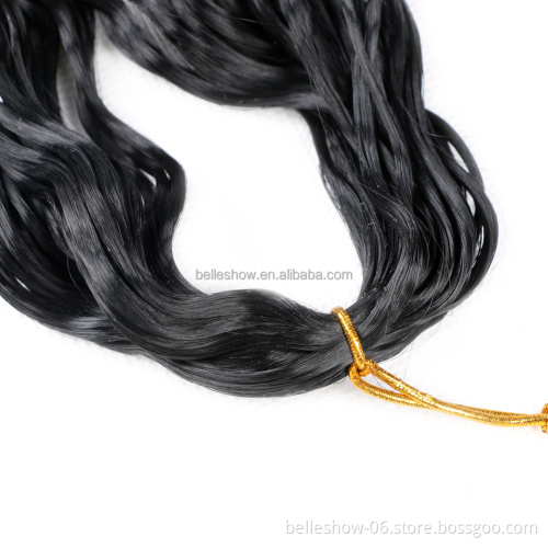 Hot sell Hair 32Inch 100G  synthetic deep wave twist hair extension wavy braiding hair